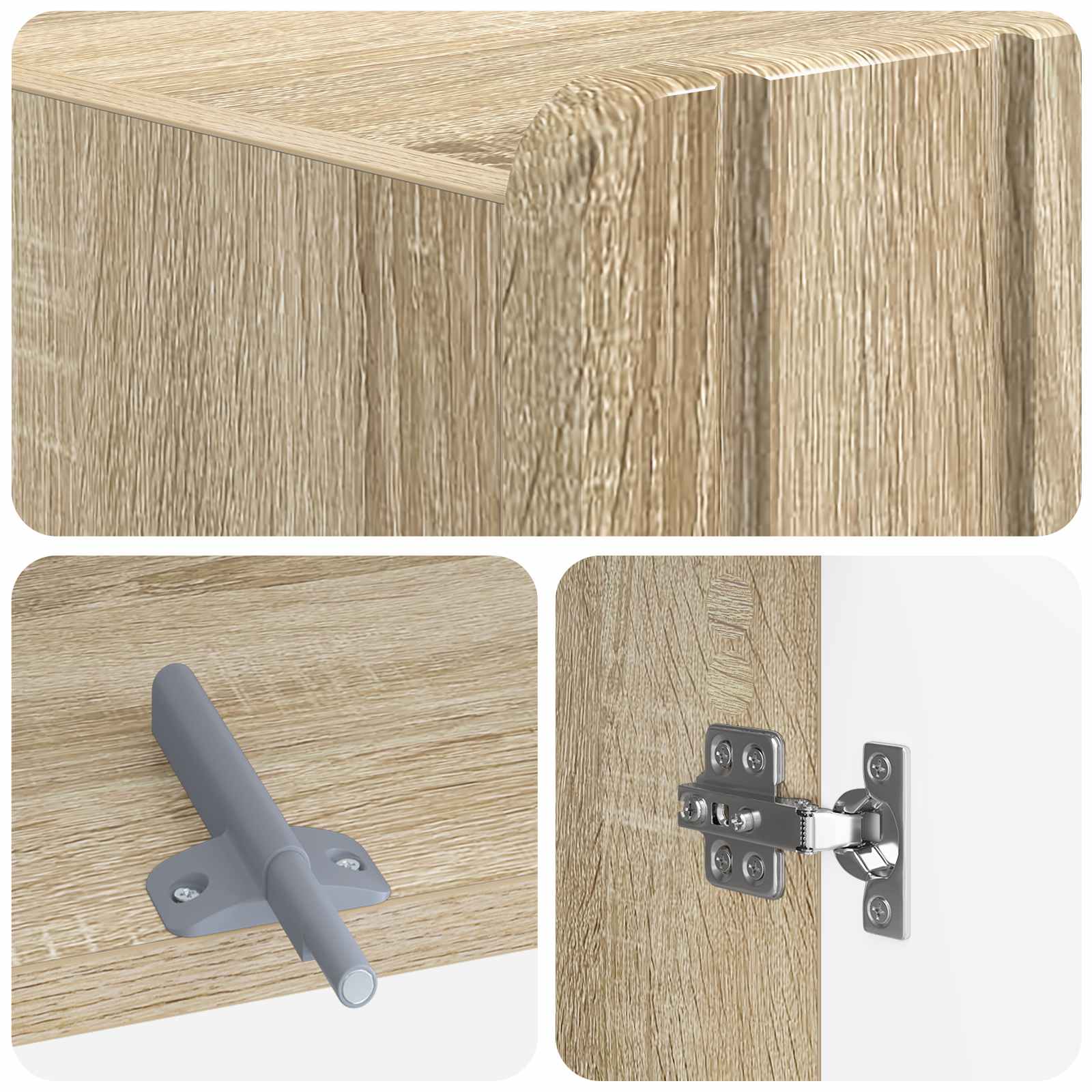 Ντουλάπα τουαλέτας ZWOLLE Sonoma Δρυς 66 x 25,5 x 190 εκ. - Pakobazaar