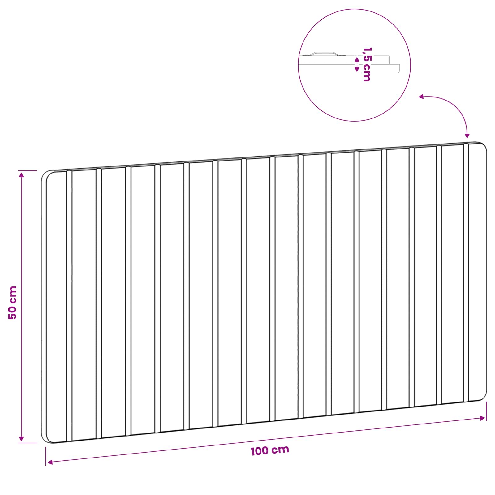 Κεφαλάρι Τοίχου ZWOLLE Γκρι Sonoma Επεξεργασμένο Ξύλο - Pakobazaar