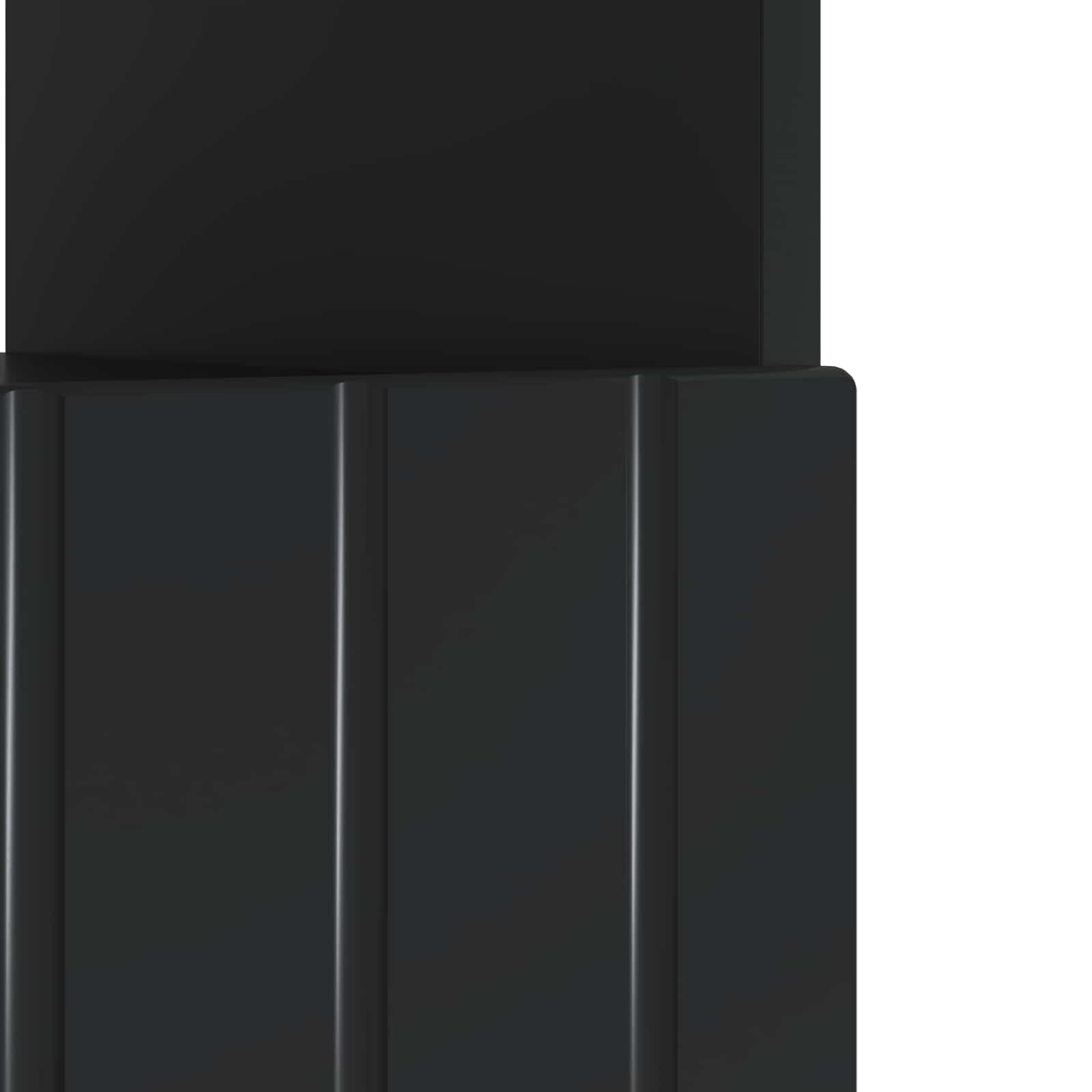 Ντουλάπα LED Τηλεόρασης Μαύρο Επεξεργασμένο Ξύλο - Pakobazaar