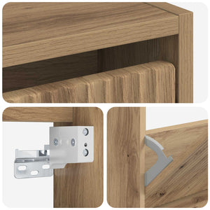 Τοίχου Ντουλάπα Παπουτσιών ARNHEM 71 x 17 x 43 εκ Artisan Δρυς - Pakobazaar