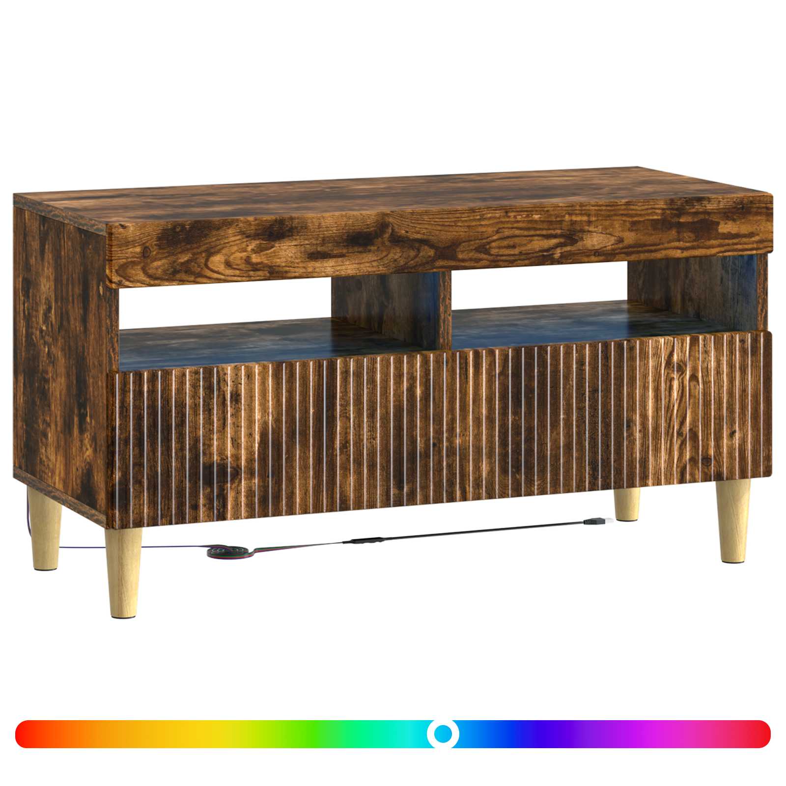Ντουλάπα LED Τηλεόρασης Καπνισμένο Ξύλο Δρυός - Pakobazaar