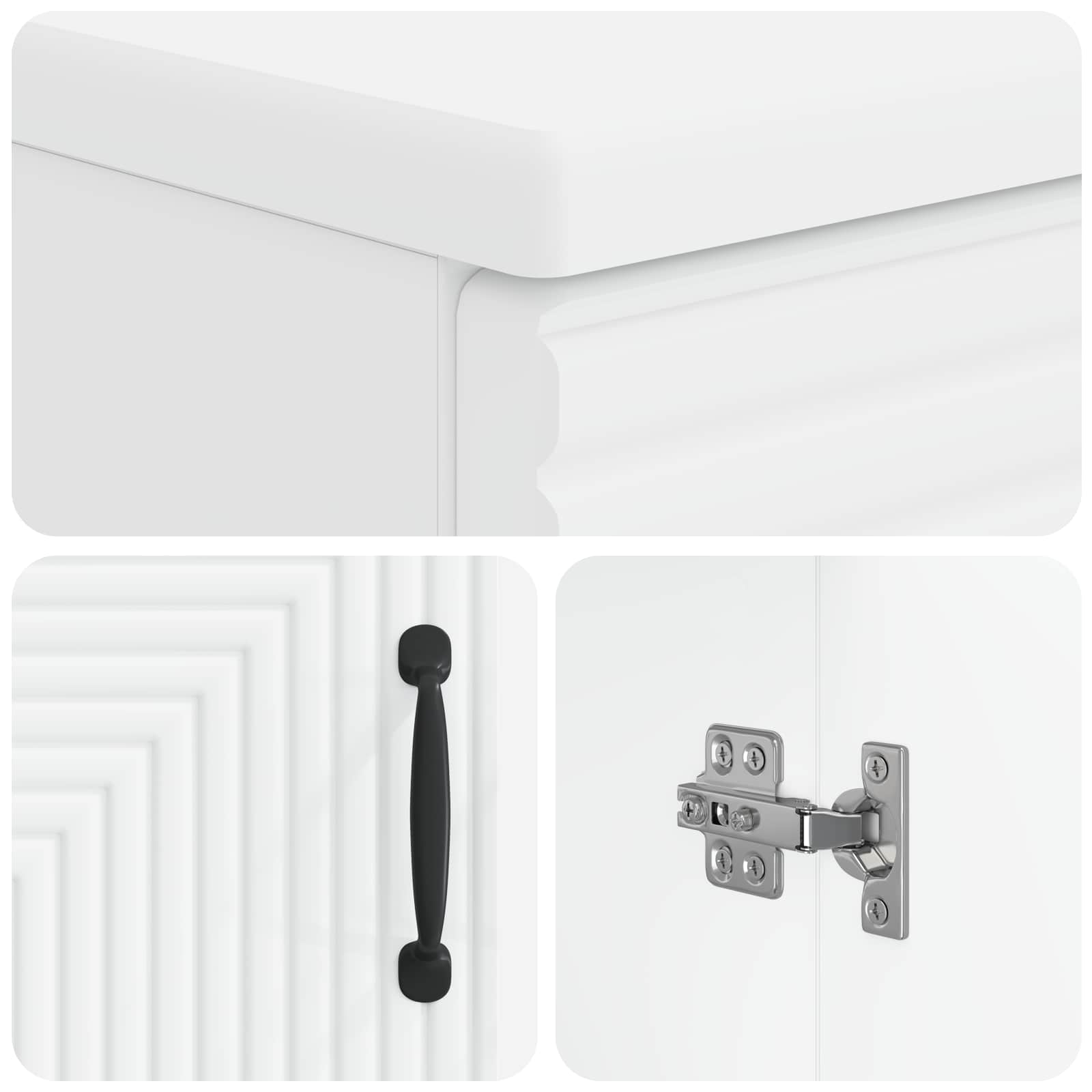 Ντουλάπα Νιπτήρα Mπάνιου HAARLEM Λευκό 59,5 x 31,5 x 59 εκ. - Pakobazaar