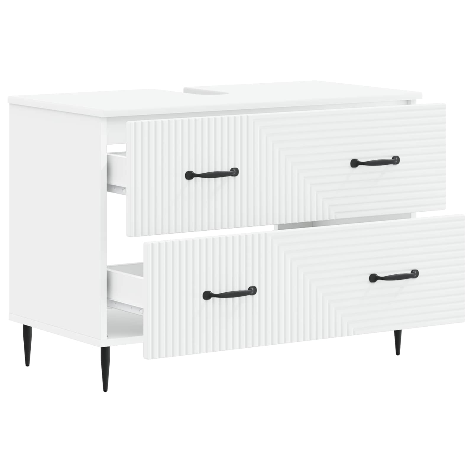 Ντουλάπα Νιπτήρα Mπάνιου HAARLEM Λευκό 82 x 41 x 58,5 εκ - Pakobazaar