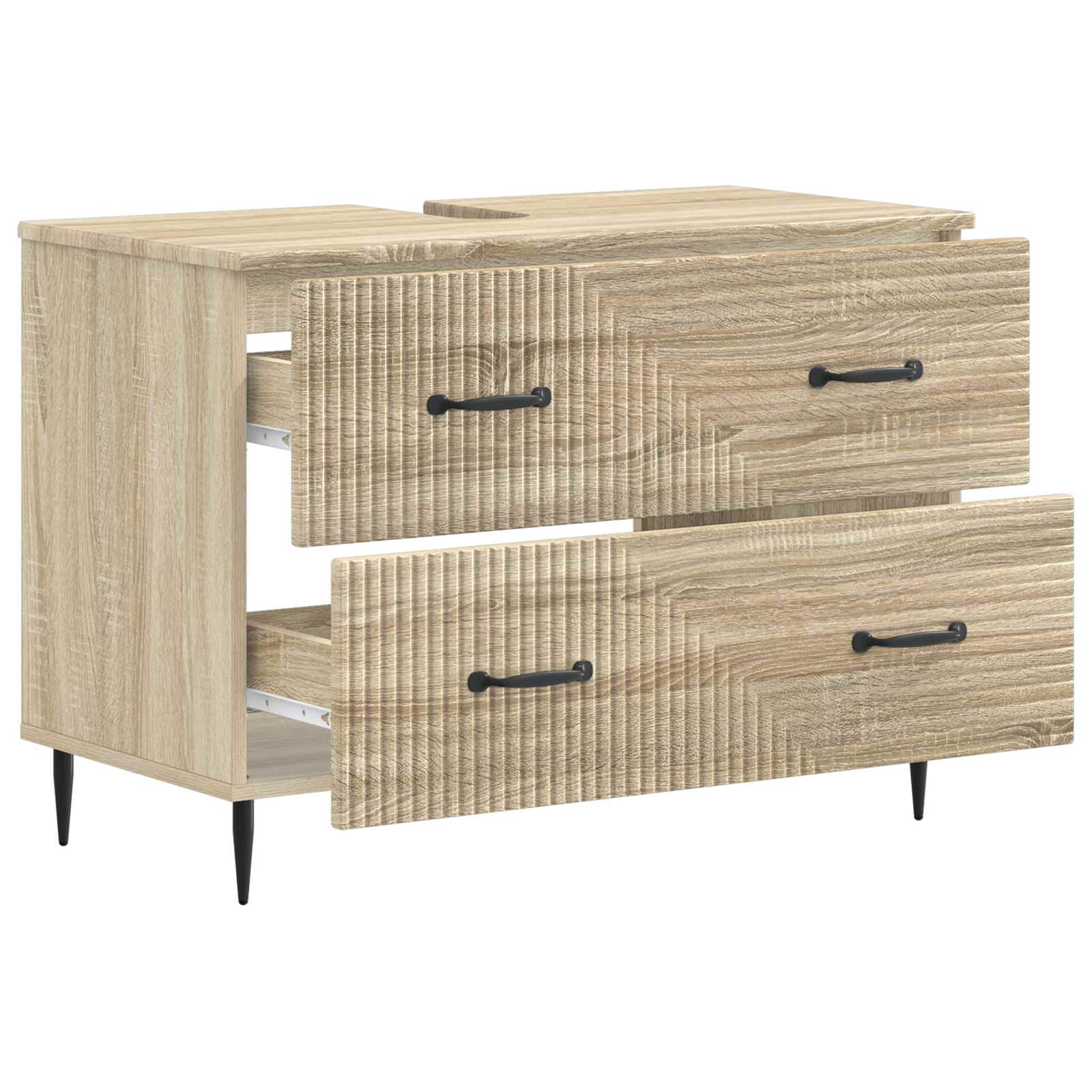 Ντουλάπα Νιπτήρα Mπάνιου HAARLEM Sonoma Δρυς 82 x 41 x 58,5 εκ - Pakobazaar