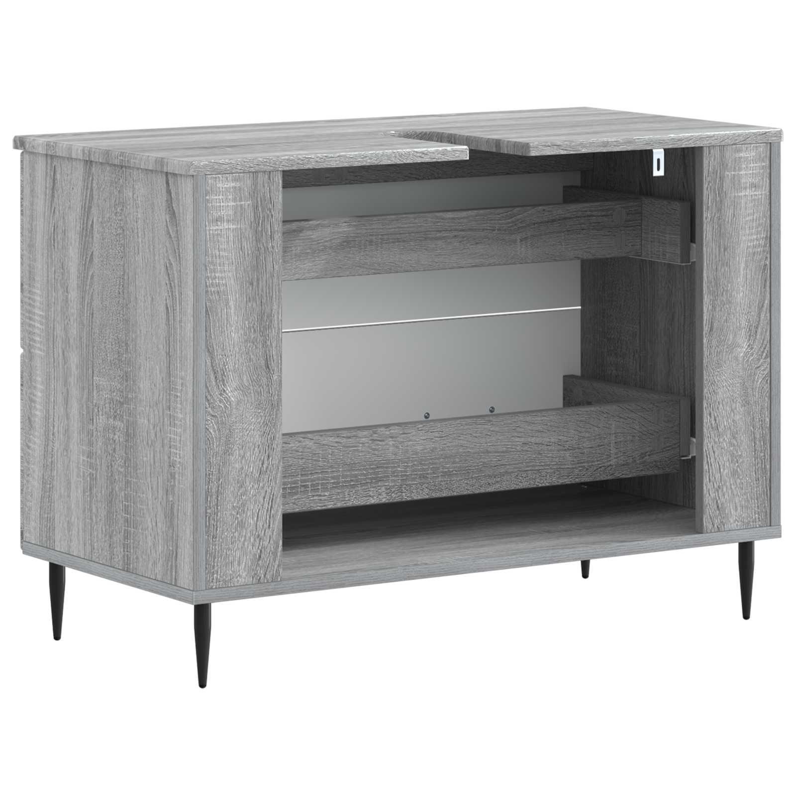 Ντουλάπα Νιπτήρα Mπάνιου HAARLEM Γκρι Sonoma 82 x 41 x 58,5 εκ - Pakobazaar
