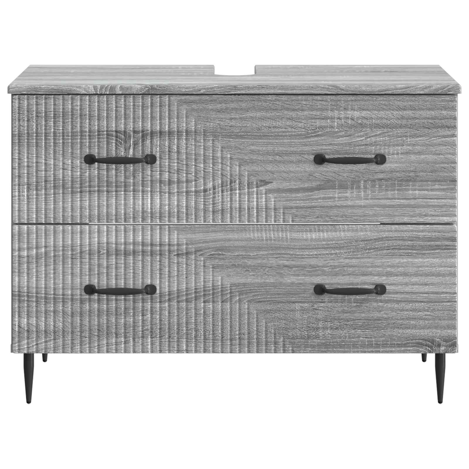 Ντουλάπα Νιπτήρα Mπάνιου HAARLEM Γκρι Sonoma 82 x 41 x 58,5 εκ - Pakobazaar