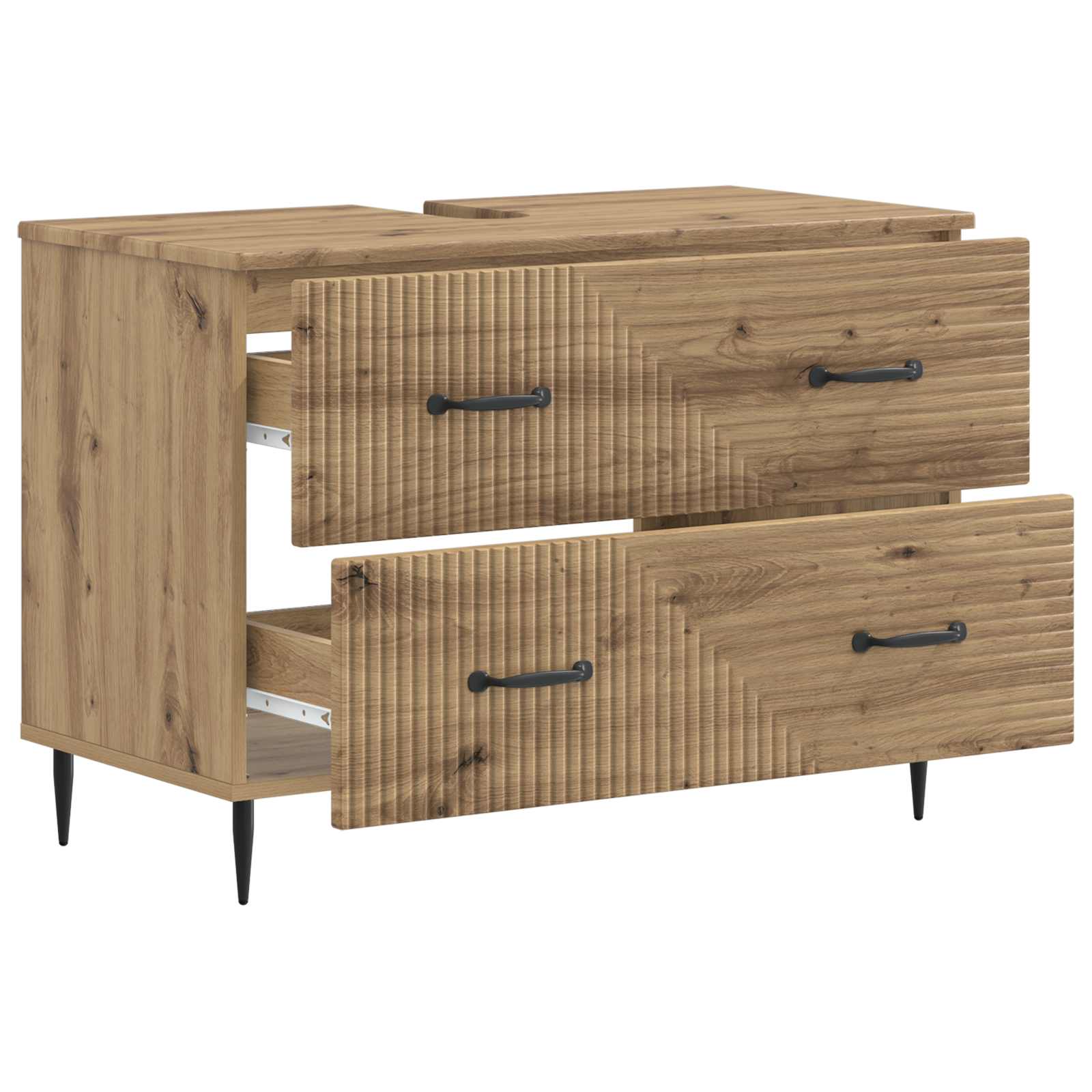Ντουλάπα Νιπτήρα Mπάνιου HAARLEM Artisan Δρυς 82 x 41 x 58,5 εκ - Pakobazaar