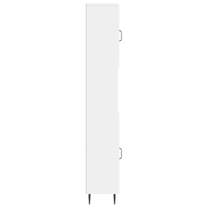 Ντουλάπι Μπάνιου με Ανοιχτό Ράφι HAARLEM Λευκό 30 x 31 x 190 εκ - Pakobazaar
