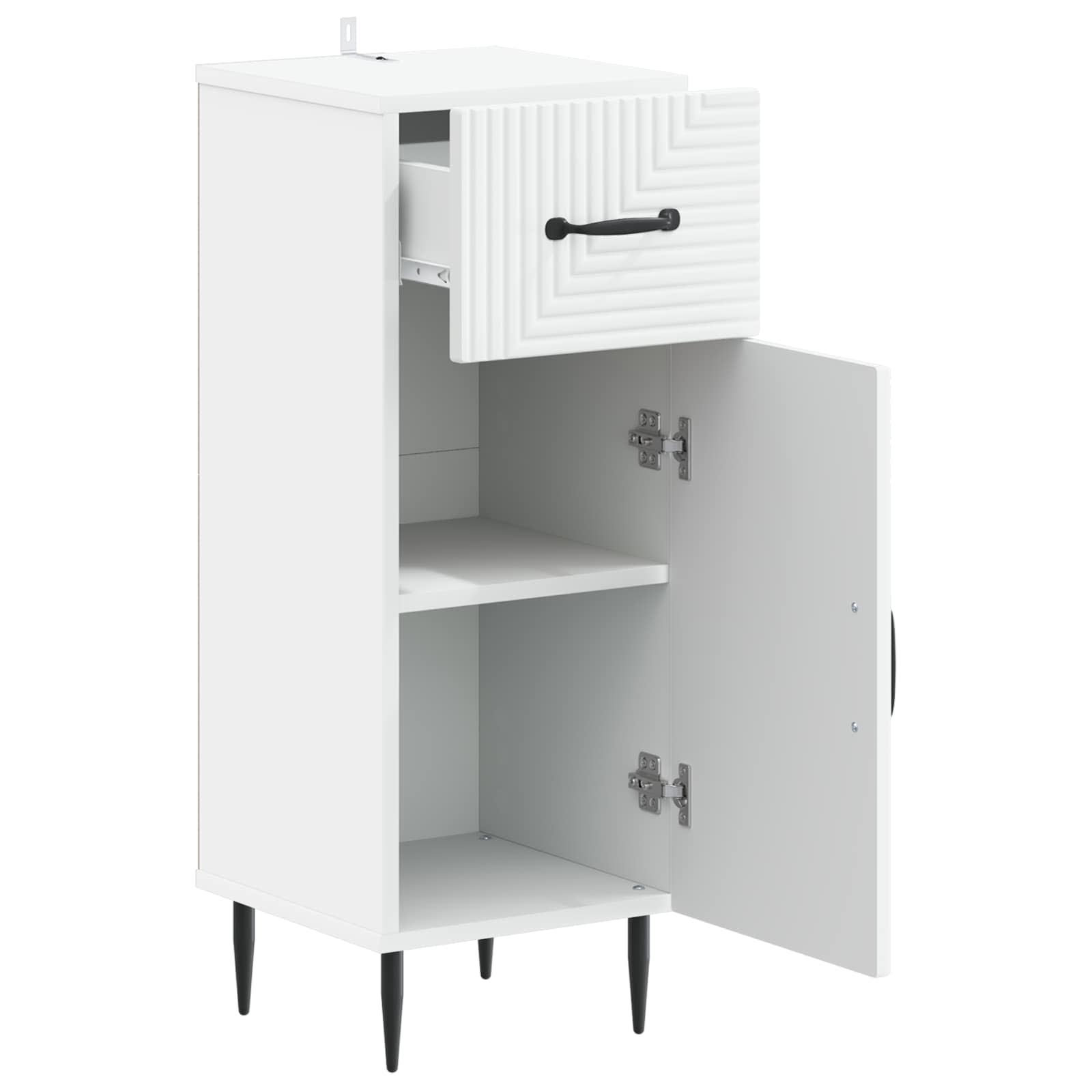 Ντουλάπι Αποθήκευσης Μπάνιου HAARLEM Λευκό 30 x 31 x 80 εκ. - Pakobazaar