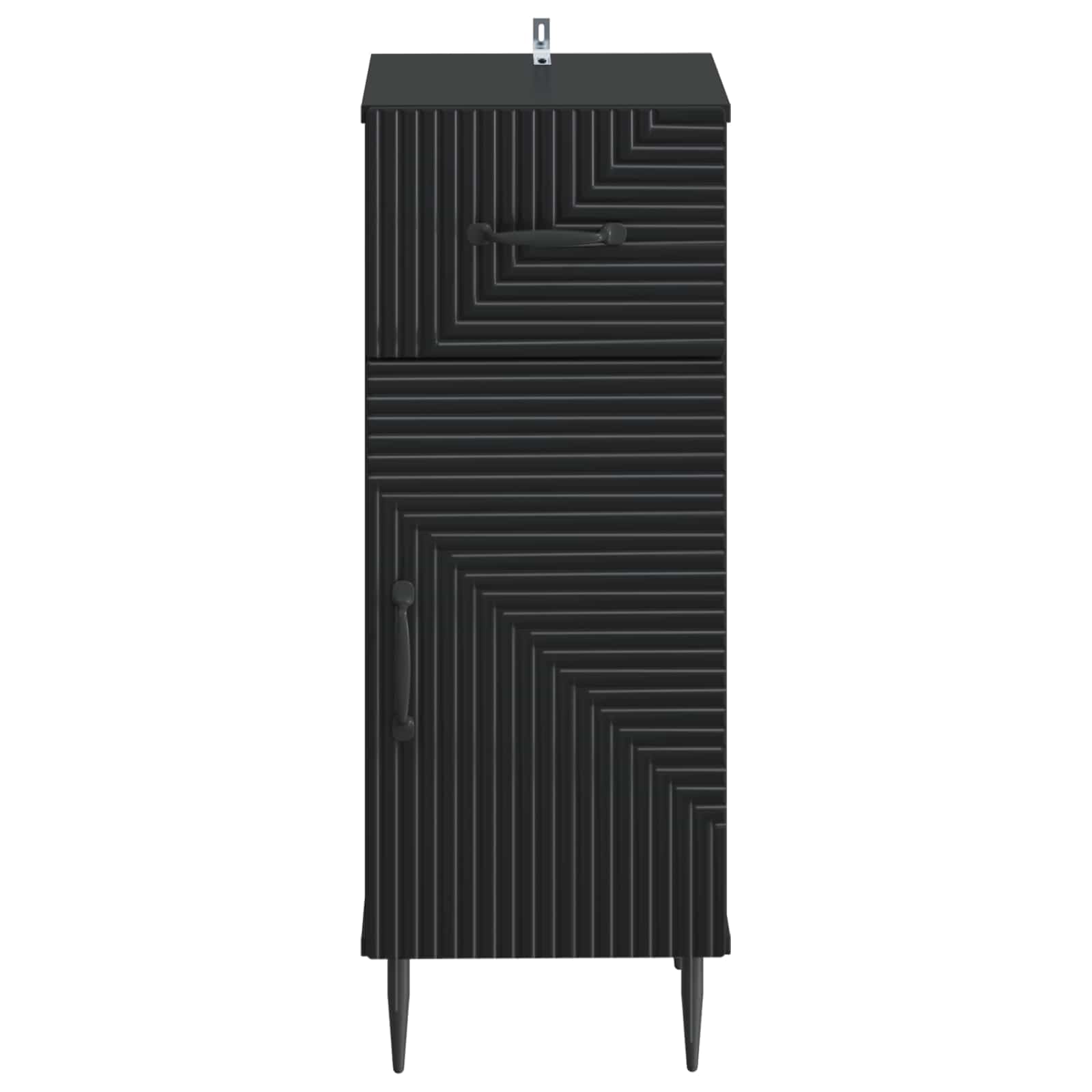 Ντουλάπι Αποθήκευσης Μπάνιου HAARLEM Μαύρο 30 x 31 x 80 εκ. - Pakobazaar