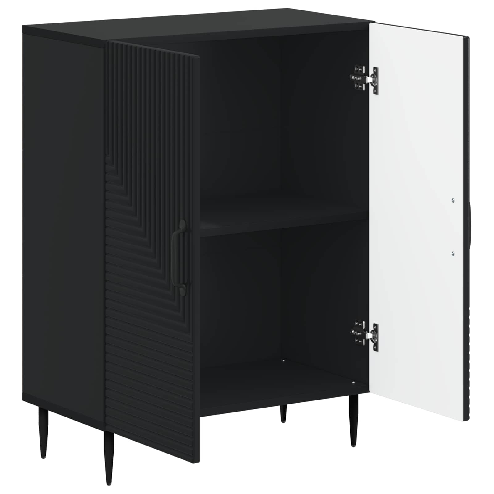 Ντουλάπι Αποθήκευσης Μπάνιου HAARLEM Μαύρο 59,5 x 31 x 80 εκ - Pakobazaar