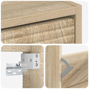Τοίχου Ντουλάπα Παπουτσιών HAARLEM 71 x 17 x 43 εκ Sonoma Δρυς - Pakobazaar