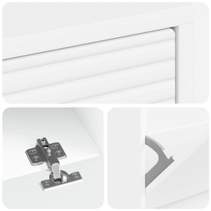 Ντουλάπα Παπουτσιών HAARLEM 78 x 24 x 103 εκ. Λευκό - Pakobazaar