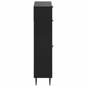Ντουλάπα Παπουτσιών HAARLEM 78 x 24 x 103 εκ. Μαύρο - Pakobazaar