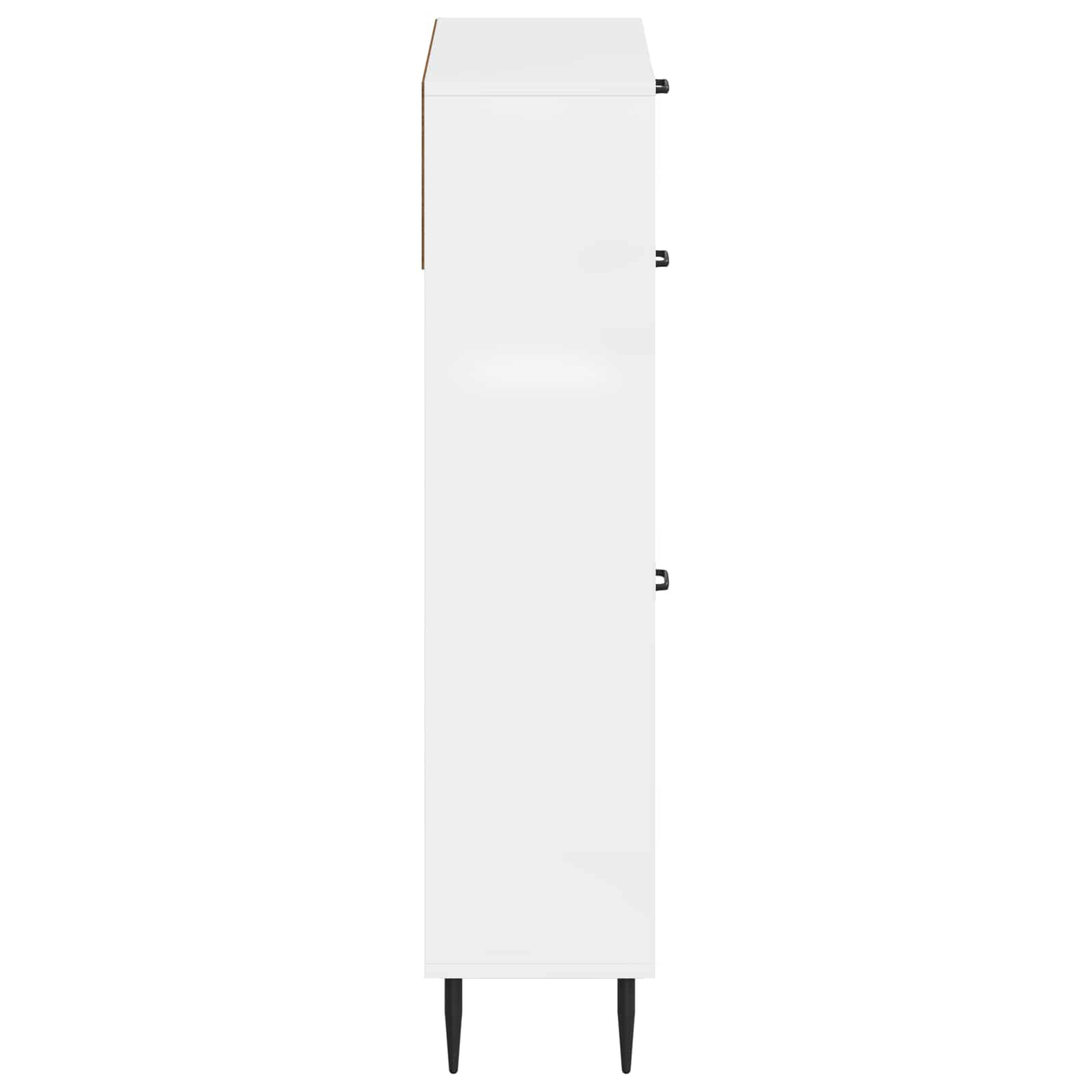 Ντουλάπα Παπουτσιών HAARLEM 78 x 24 x 103 εκ. Γυαλιστερό Λευκό - Pakobazaar