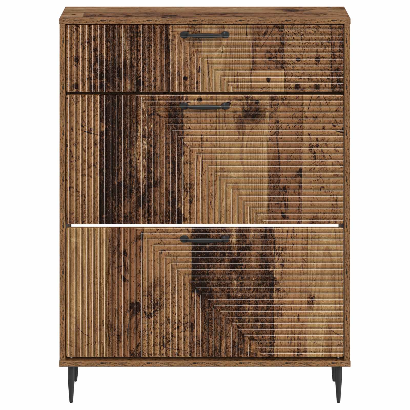 Ντουλάπα Παπουτσιών HAARLEM 78 x 24 x 103 εκ. Παλαιωμένο ξύλο - Pakobazaar