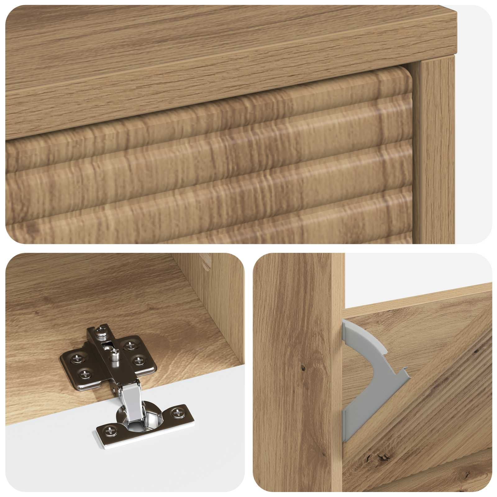 Ντουλάπα Παπουτσιών HAARLEM 78 x 24 x 103 εκ. Artisan Δρυς - Pakobazaar