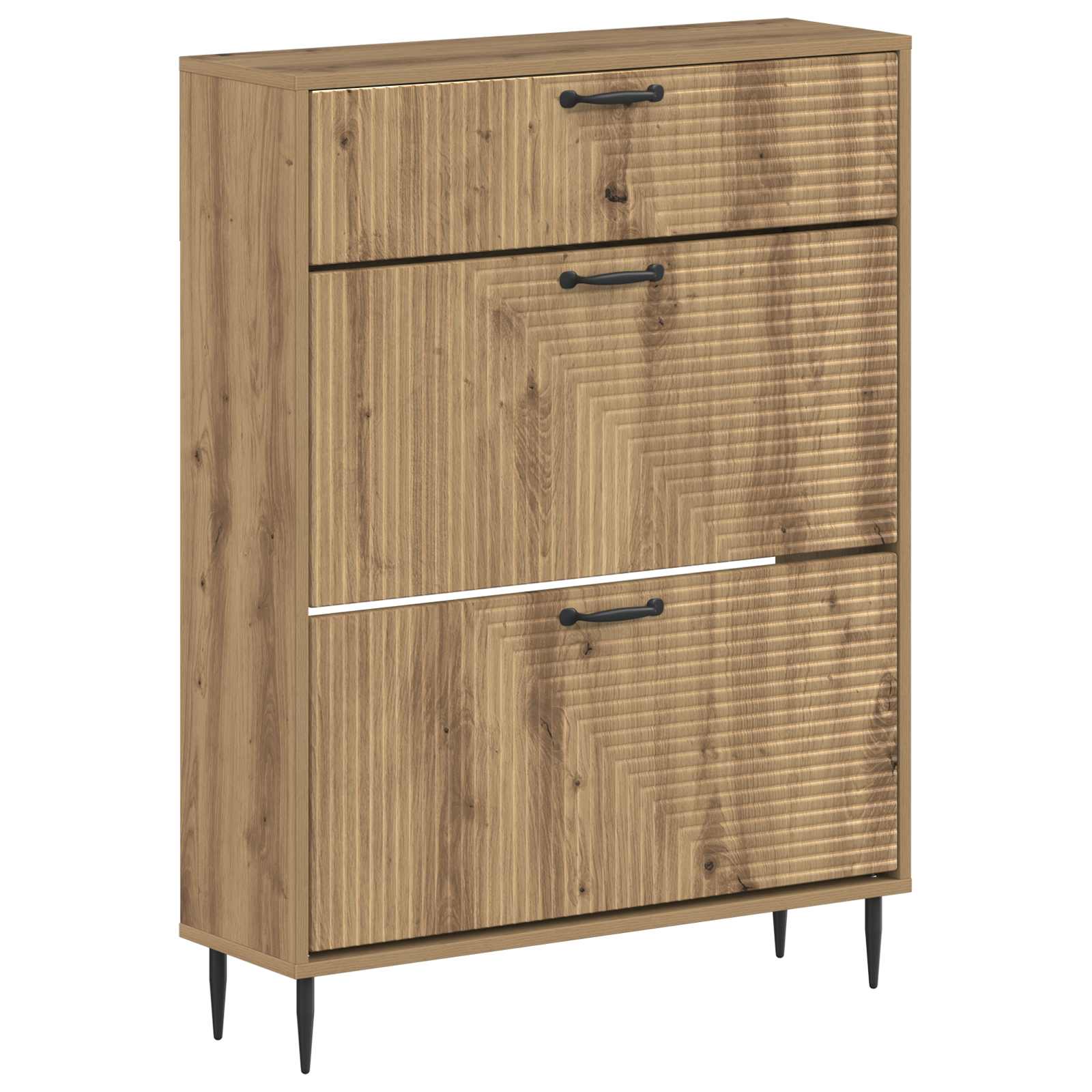 Ντουλάπα Παπουτσιών HAARLEM 78 x 24 x 103 εκ. Artisan Δρυς - Pakobazaar