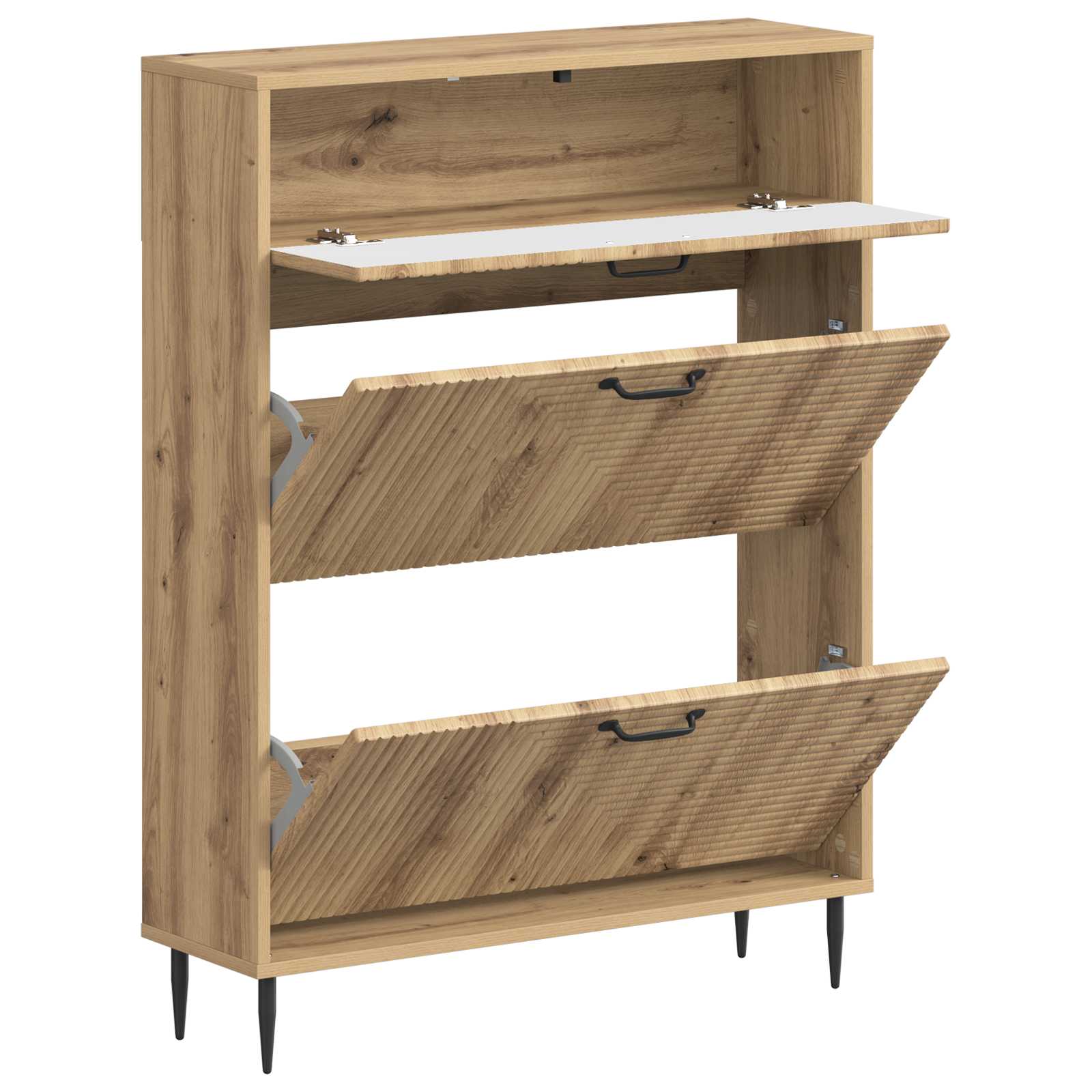 Ντουλάπα Παπουτσιών HAARLEM 78 x 24 x 103 εκ. Artisan Δρυς - Pakobazaar