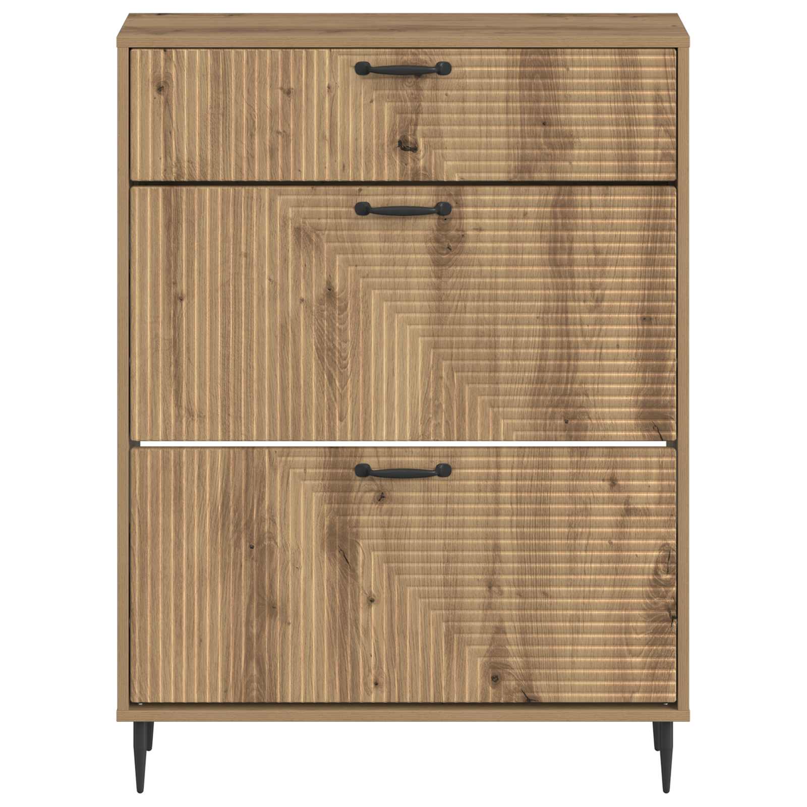 Ντουλάπα Παπουτσιών HAARLEM 78 x 24 x 103 εκ. Artisan Δρυς - Pakobazaar