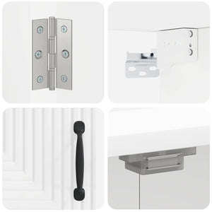 Ντουλάπα Πινάκων Βελών HAARLEM Λευκό 52,5 x 10,5 x 53,5 εκ. - Pakobazaar