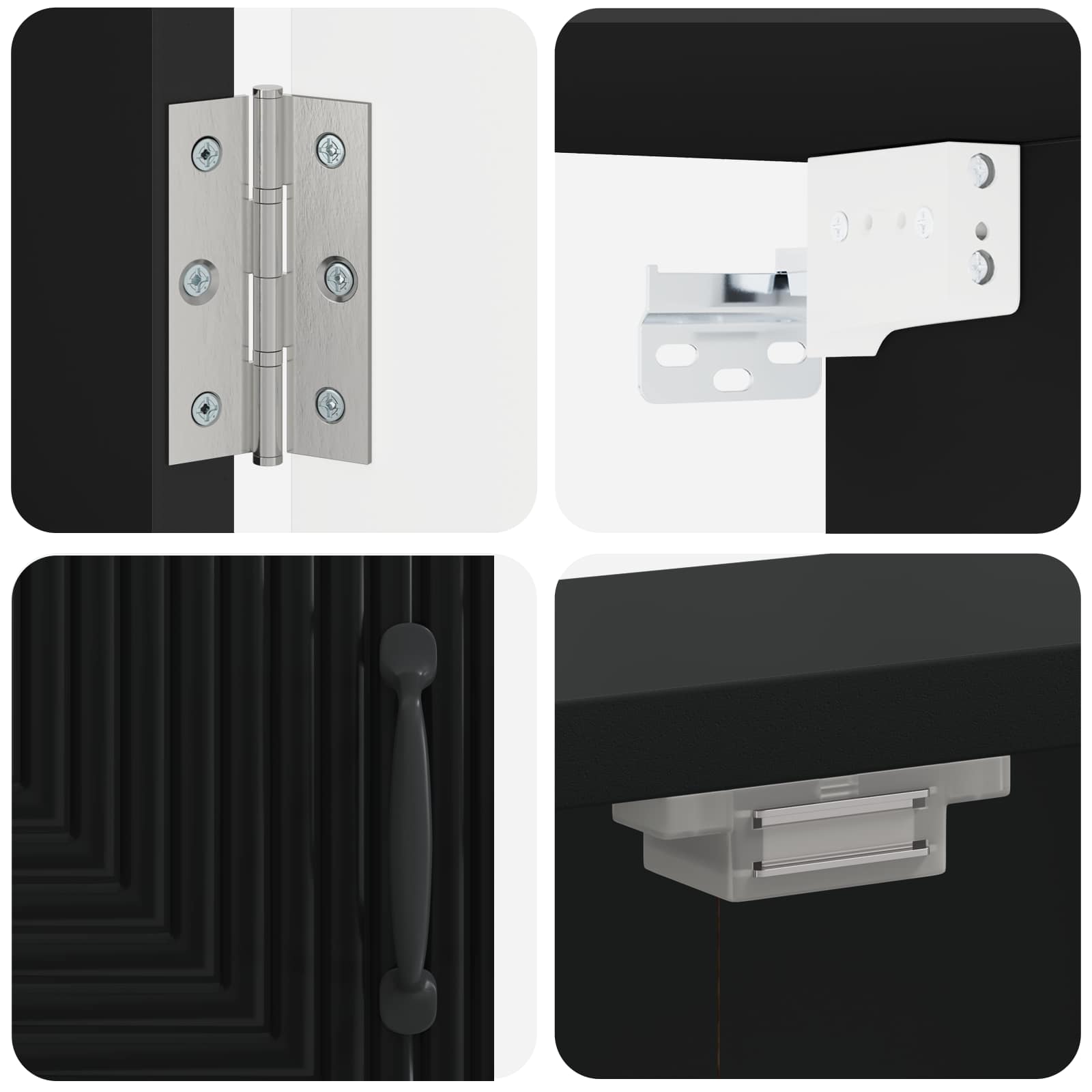 Ντουλάπα Πινάκων Βελών HAARLEM Μαύρο 52,5 x 10,5 x 53,5 εκ. - Pakobazaar