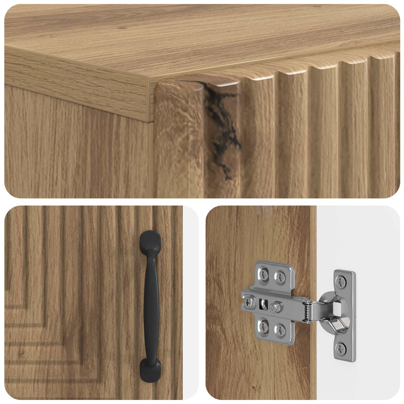 Ντουλάπα τουαλέτας HAARLEM Artisan Δρυς 66 x 25,5 x 190 εκ. - Pakobazaar