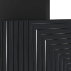 Ντουλάπα LED Τηλεόρασης Μαύρο Επεξεργασμένο Ξύλο - Pakobazaar