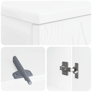 Ντουλάπα Νιπτήρα Mπάνιου DELFT Λευκό 59,5 x 31,5 x 59 εκ. - Pakobazaar