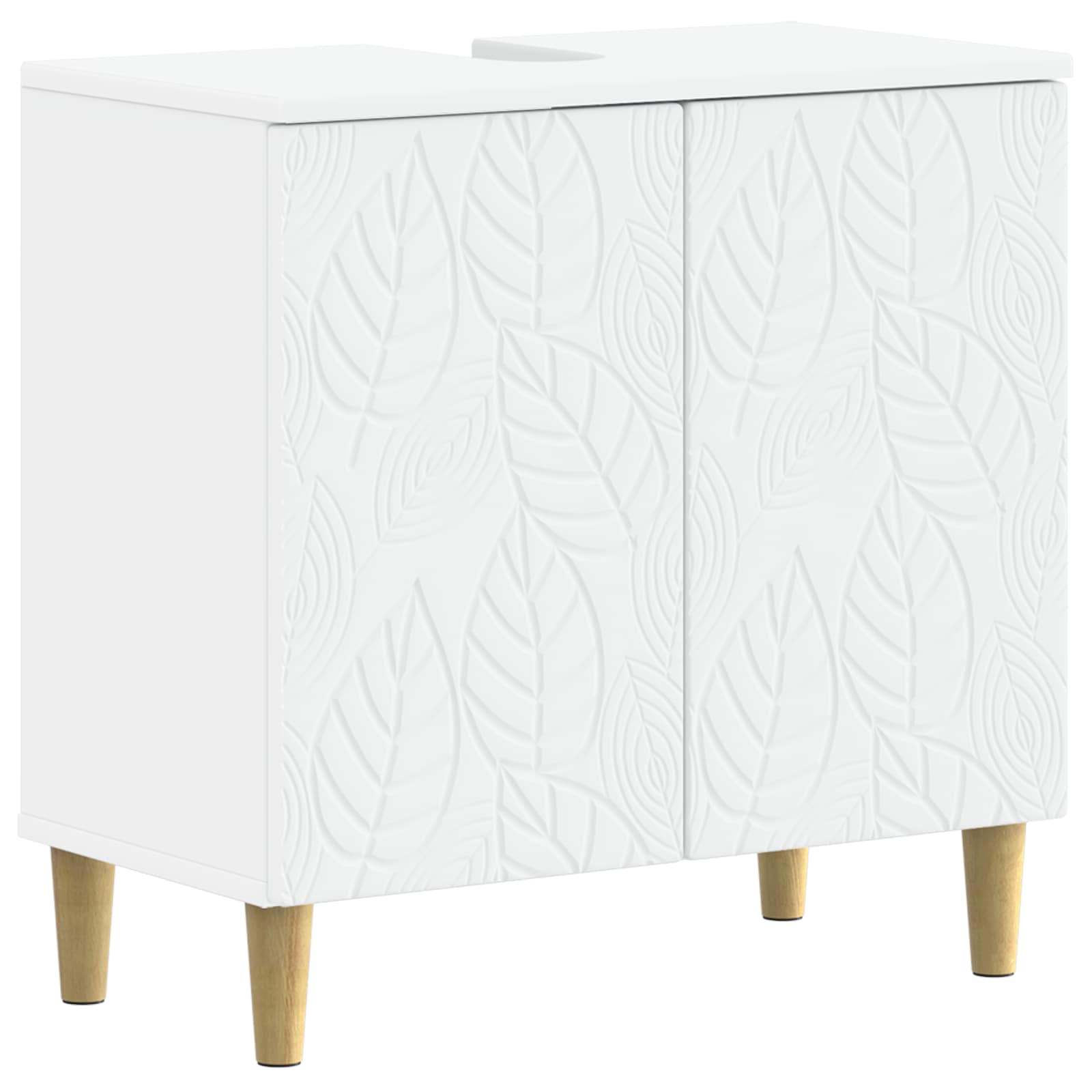 Ντουλάπα Νιπτήρα Mπάνιου DELFT Λευκό 59,5 x 31,5 x 59 εκ. - Pakobazaar