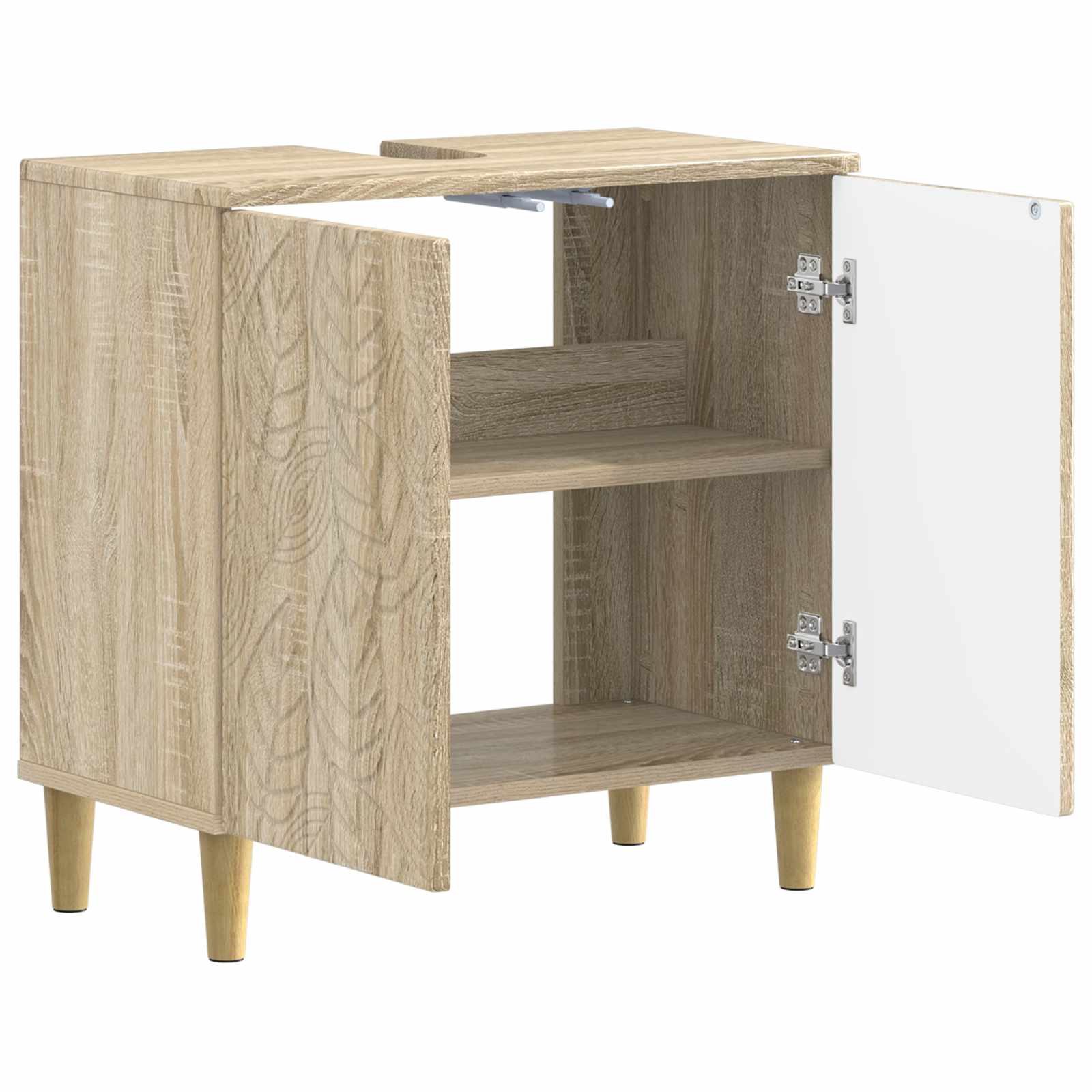 Ντουλάπα Νιπτήρα Mπάνιου DELFT Sonoma Δρυς 59,5 x 31,5 x 59 εκ. - Pakobazaar