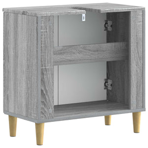 Ντουλάπα Νιπτήρα Mπάνιου DELFT Γκρι Sonoma 59,5 x 31,5 x 59 εκ. - Pakobazaar