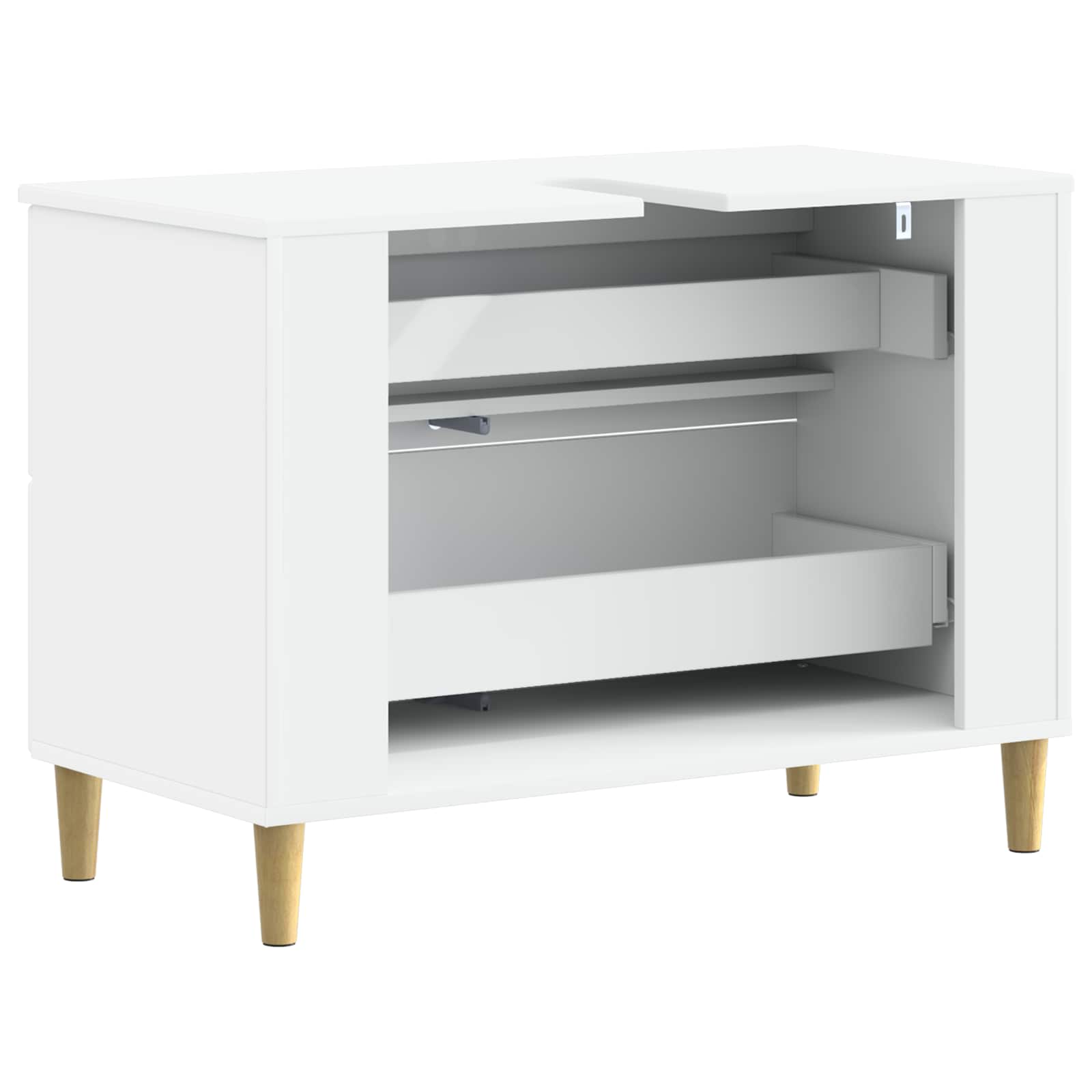 Ντουλάπα Νιπτήρα Mπάνιου DELFT Λευκό 82 x 41 x 59 εκ - Pakobazaar