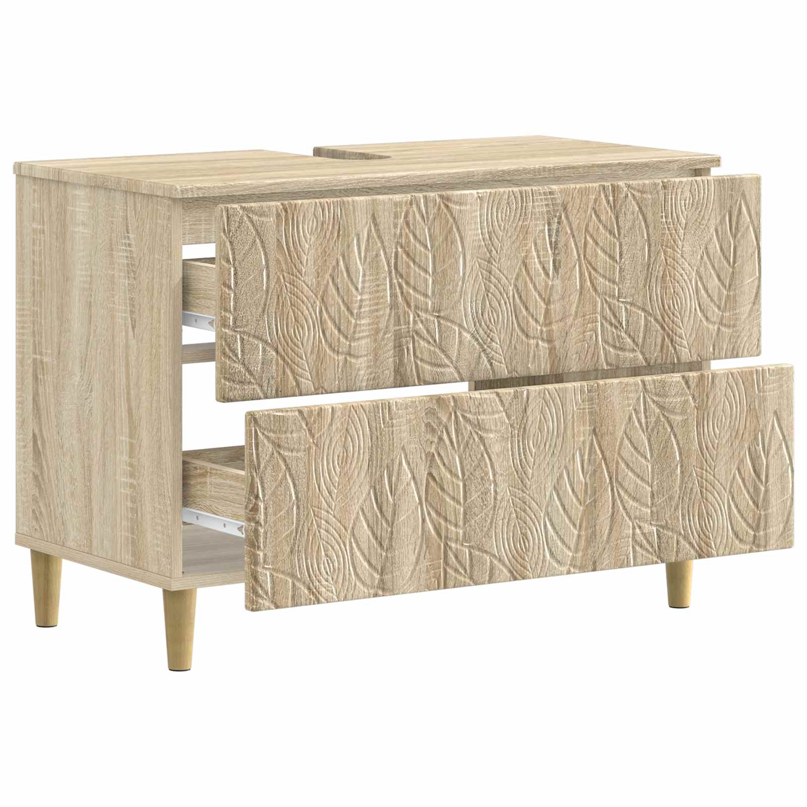 Ντουλάπα Νιπτήρα Mπάνιου DELFT Sonoma Δρυς 82 x 41 x 59 εκ - Pakobazaar