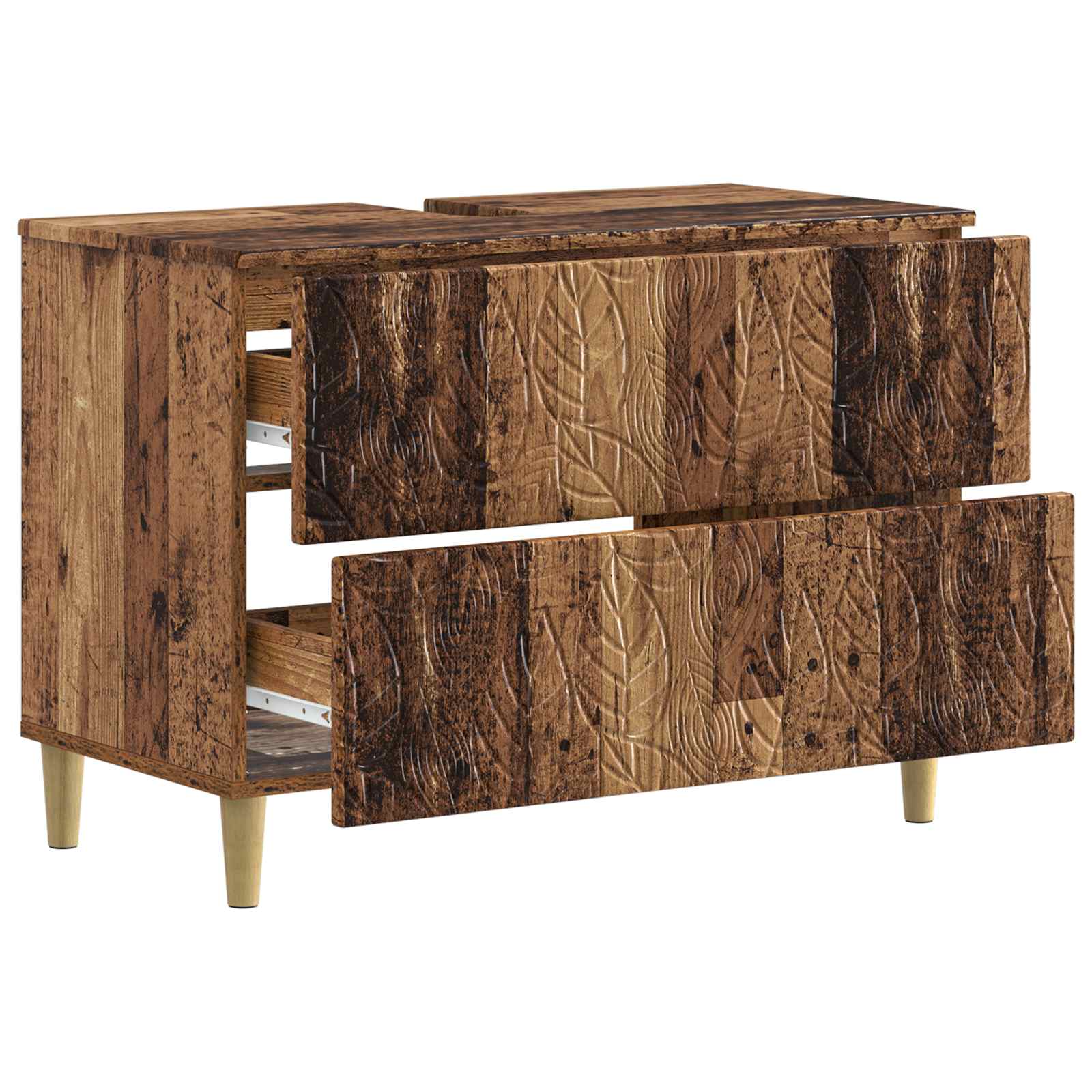 Ντουλάπα Νιπτήρα Mπάνιου DELFT Παλαιωμένο ξύλο 82 x 41 x 59 εκ - Pakobazaar