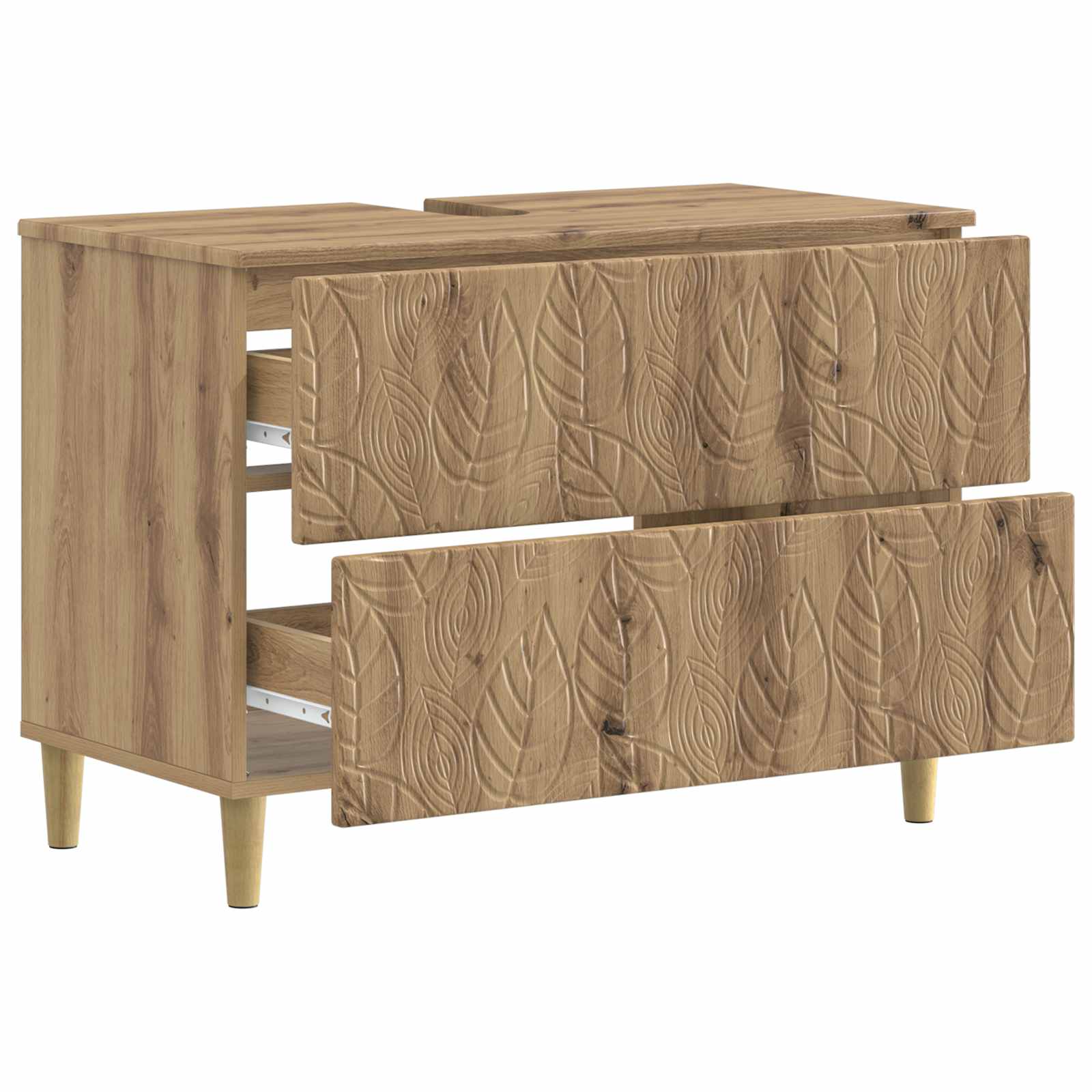 Ντουλάπα Νιπτήρα Mπάνιου DELFT Artisan Δρυς 82 x 41 x 59 εκ - Pakobazaar
