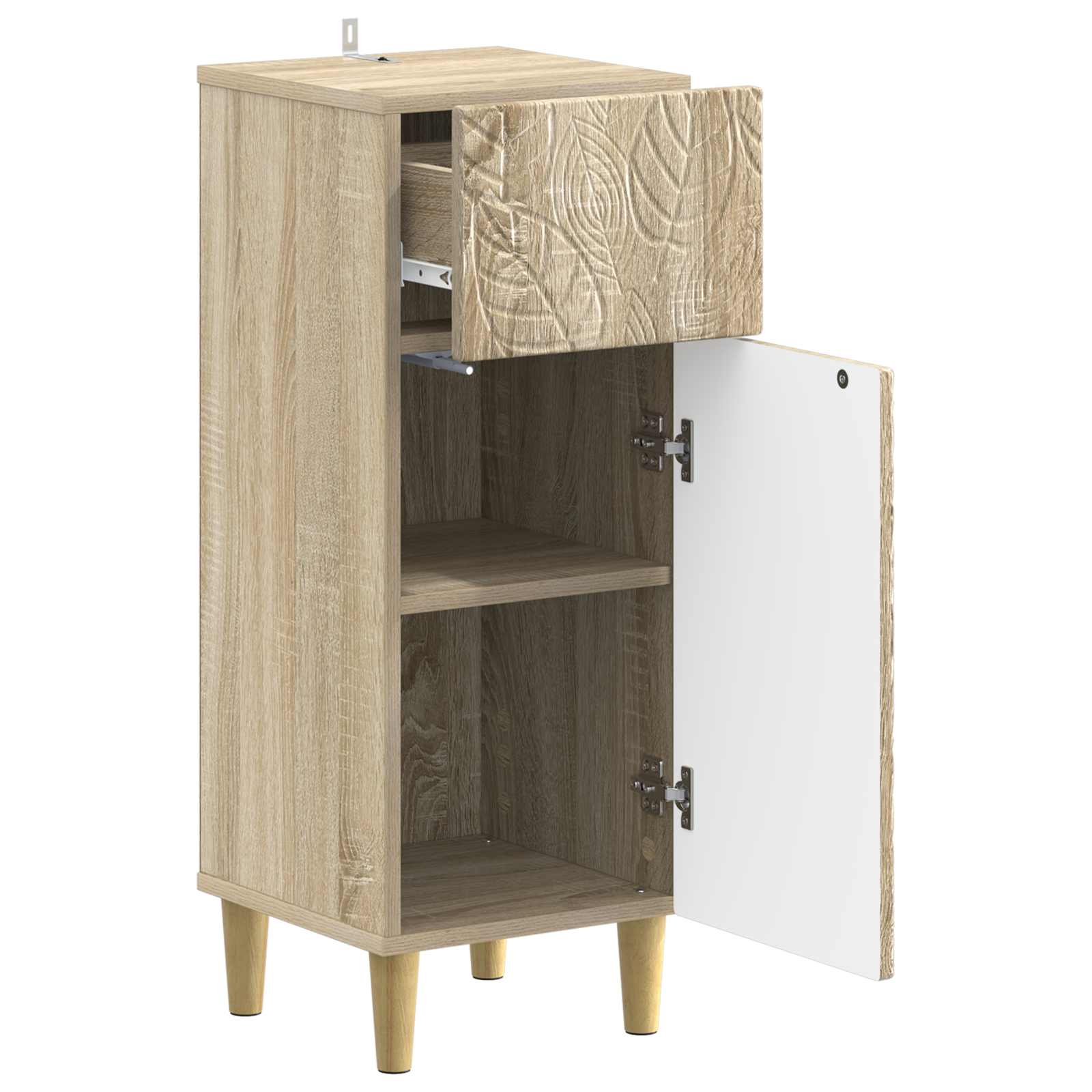Ντουλάπι Αποθήκευσης Μπάνιου DELFT Sonoma Δρυς 30 x 31 x 80 εκ. - Pakobazaar