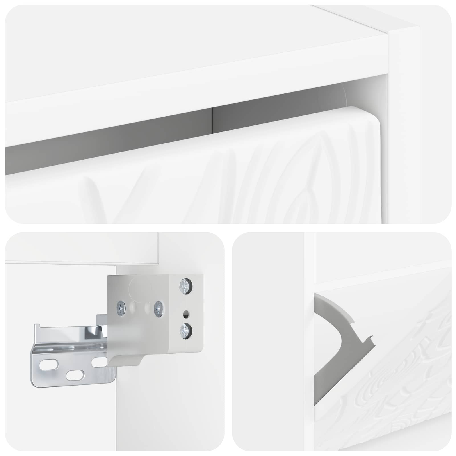 Τοίχου Ντουλάπα Παπουτσιών DELFT 71 x 17 x 43 εκ Λευκό - Pakobazaar