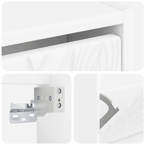 Τοίχου Ντουλάπα Παπουτσιών DELFT 71 x 17 x 86 εκ. Λευκό - Pakobazaar