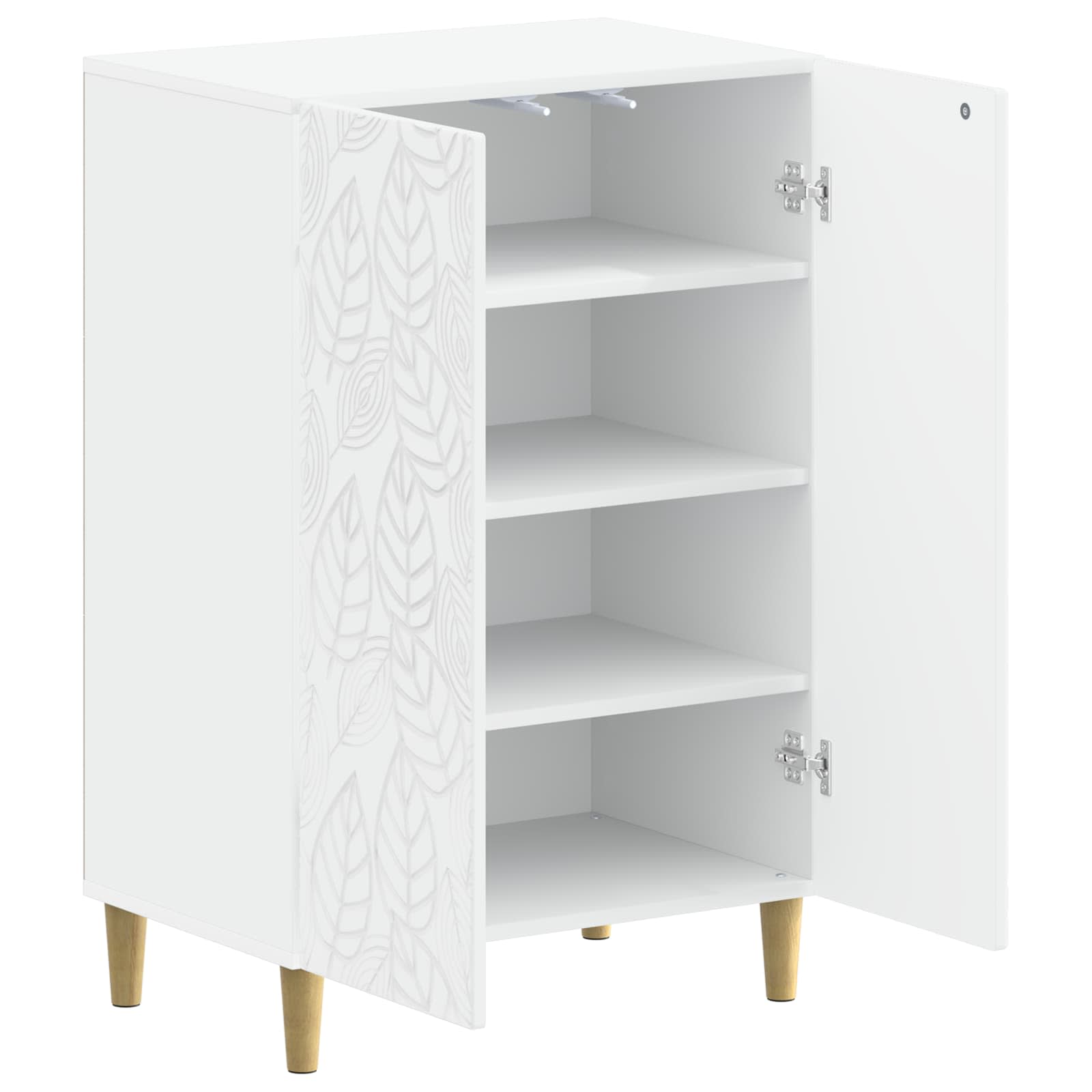 Ντουλάπα Παπουτσιών DELFT 59,5 x 39,5 x 90 εκ. Λευκό - Pakobazaar