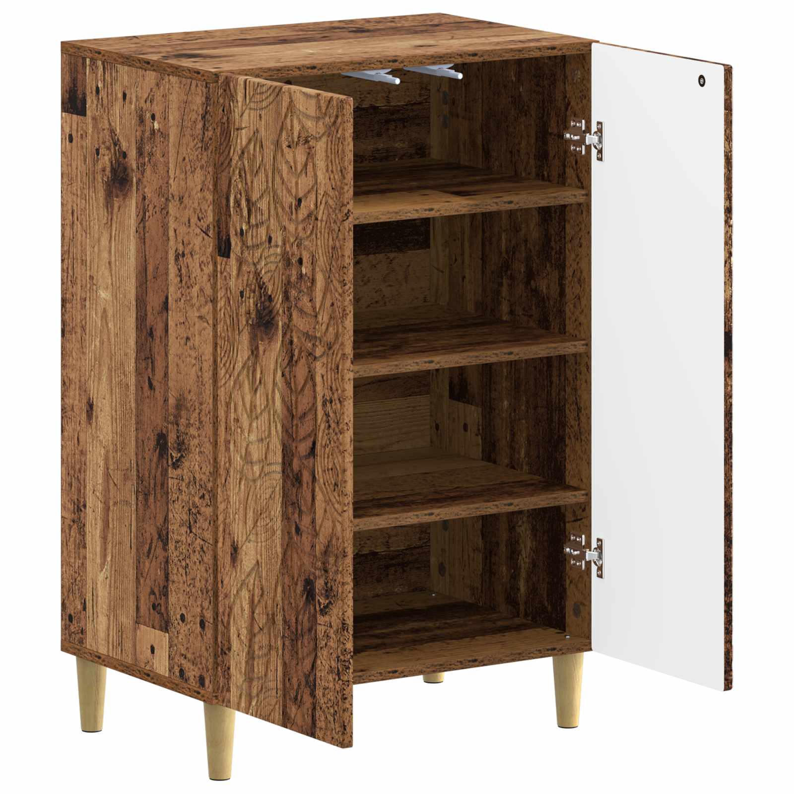 Ντουλάπα Παπουτσιών DELFT 59,5 x 39,5 x 90 εκ. Παλαιωμένο ξύλο - Pakobazaar