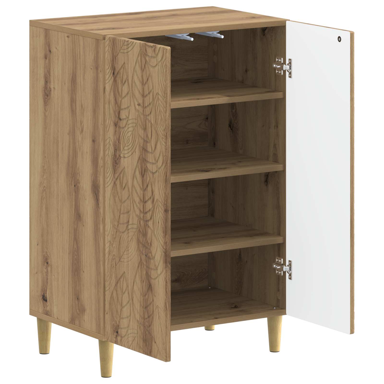 Ντουλάπα Παπουτσιών DELFT 59,5 x 39,5 x 90 εκ. Artisan Δρυς - Pakobazaar