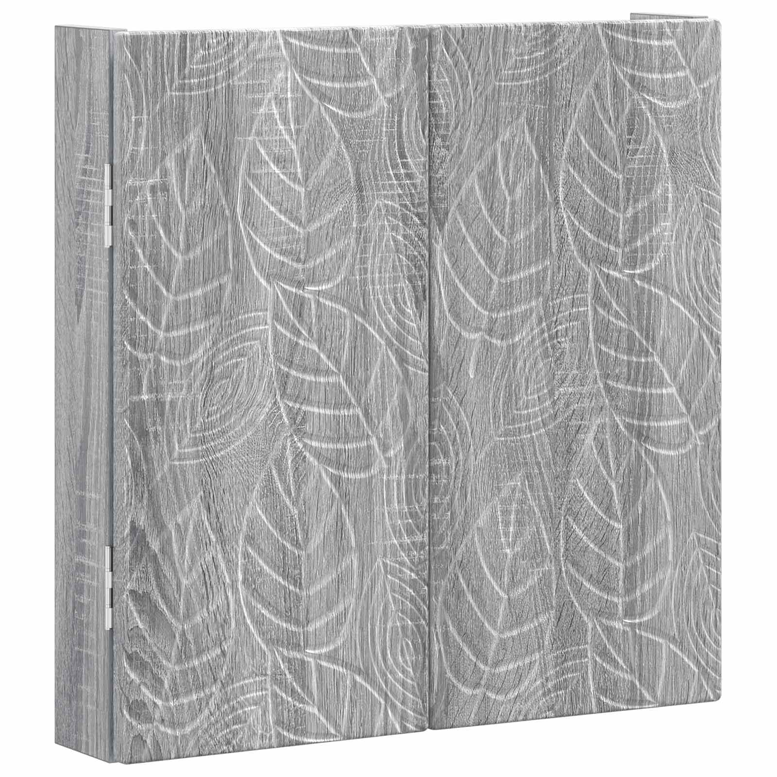 Ντουλάπα Πινάκων Βελών DELFT Γκρι Sonoma 52,5 x 10,5 x 53,5 εκ. - Pakobazaar