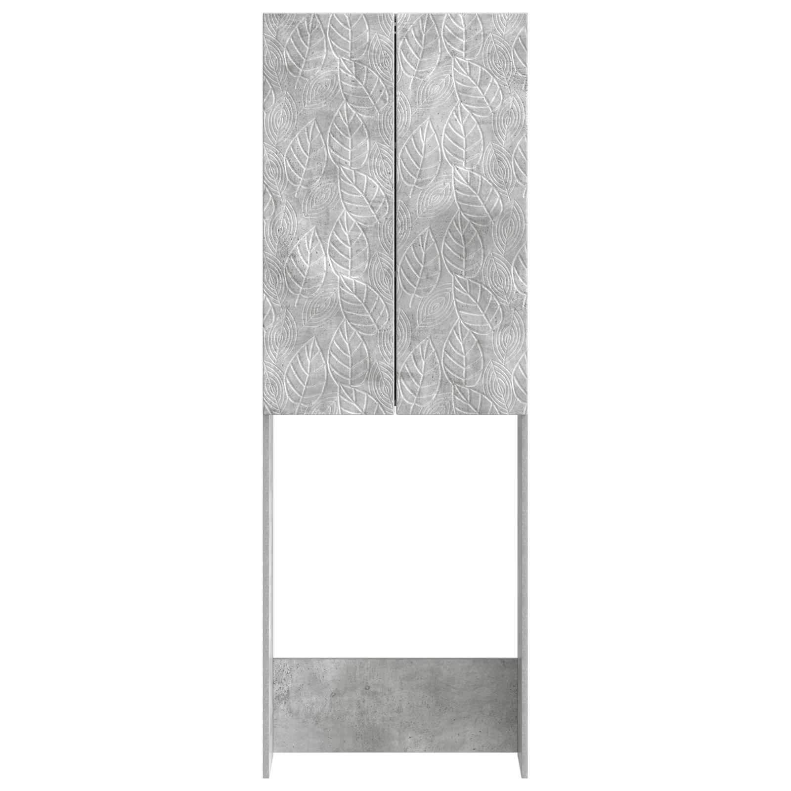 Ντουλάπα τουαλέτας DELFT Γκρι Σκυροδέματος 66 x 25,5 x 190 εκ. - Pakobazaar