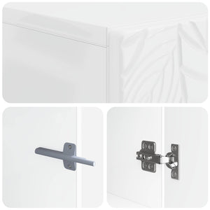 Ντουλάπα τουαλέτας DELFT Γυαλιστερό Λευκό 66 x 25,5 x 190 εκ. - Pakobazaar