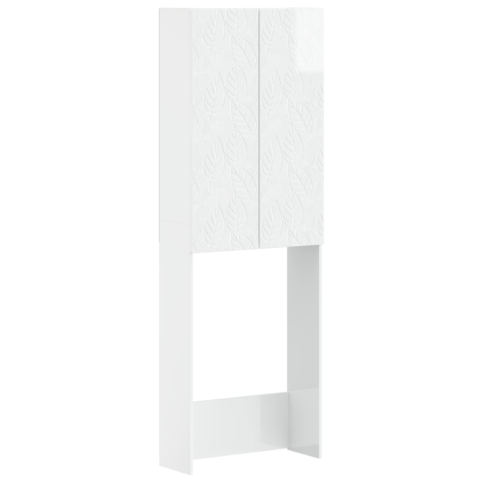 Ντουλάπα τουαλέτας DELFT Γυαλιστερό Λευκό 66 x 25,5 x 190 εκ. - Pakobazaar
