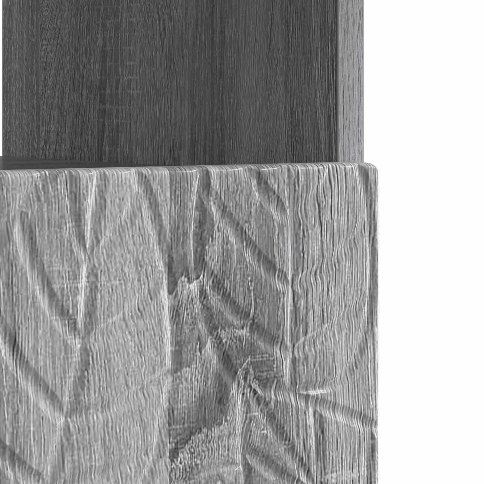 Ντουλάπα LED Τηλεόρασης Γκρι Sonoma Επεξεργασμένο Ξύλο - Pakobazaar