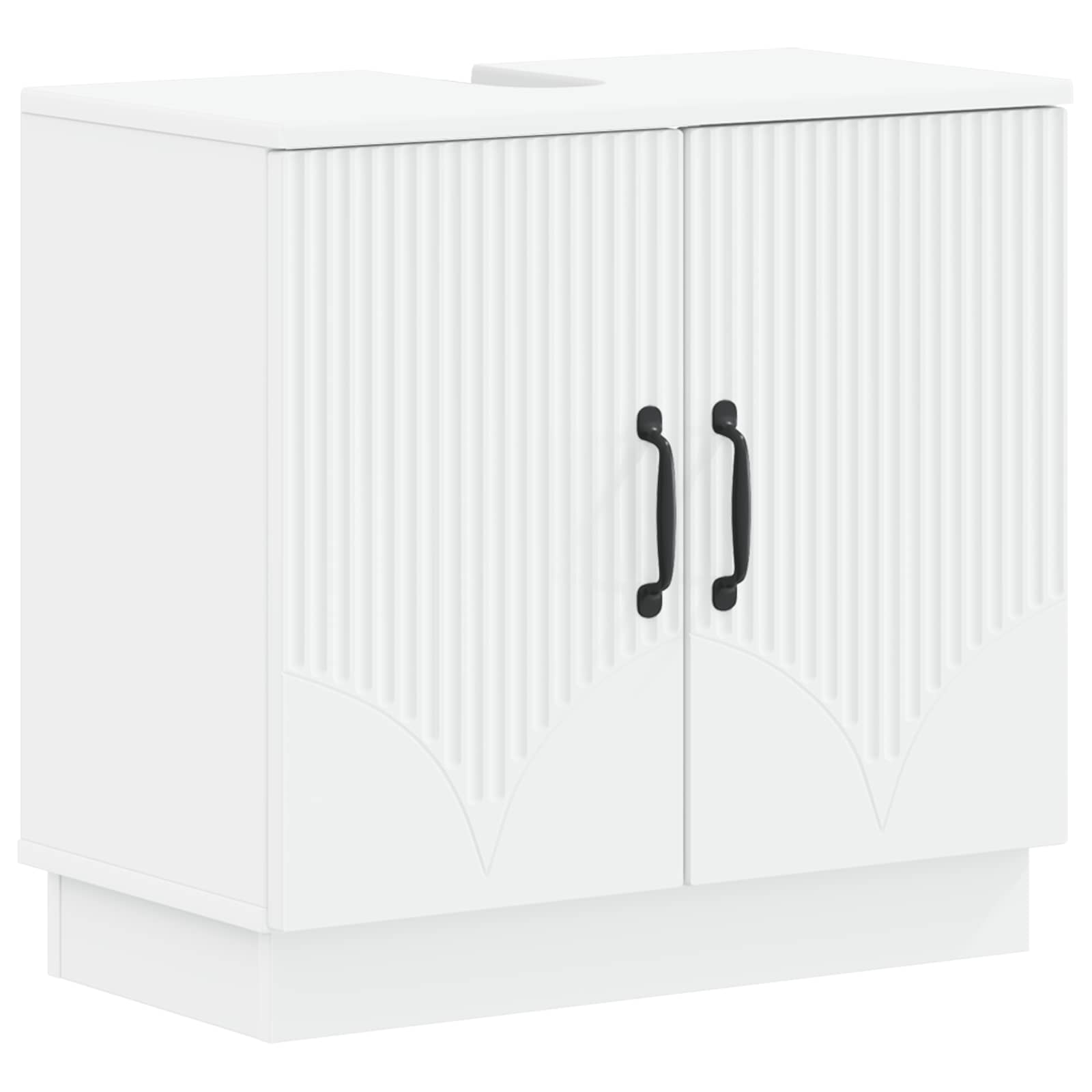 Ντουλάπα Νιπτήρα Mπάνιου HOORN Λευκό 59,5 x 31,5 x 56 εκ. - Pakobazaar