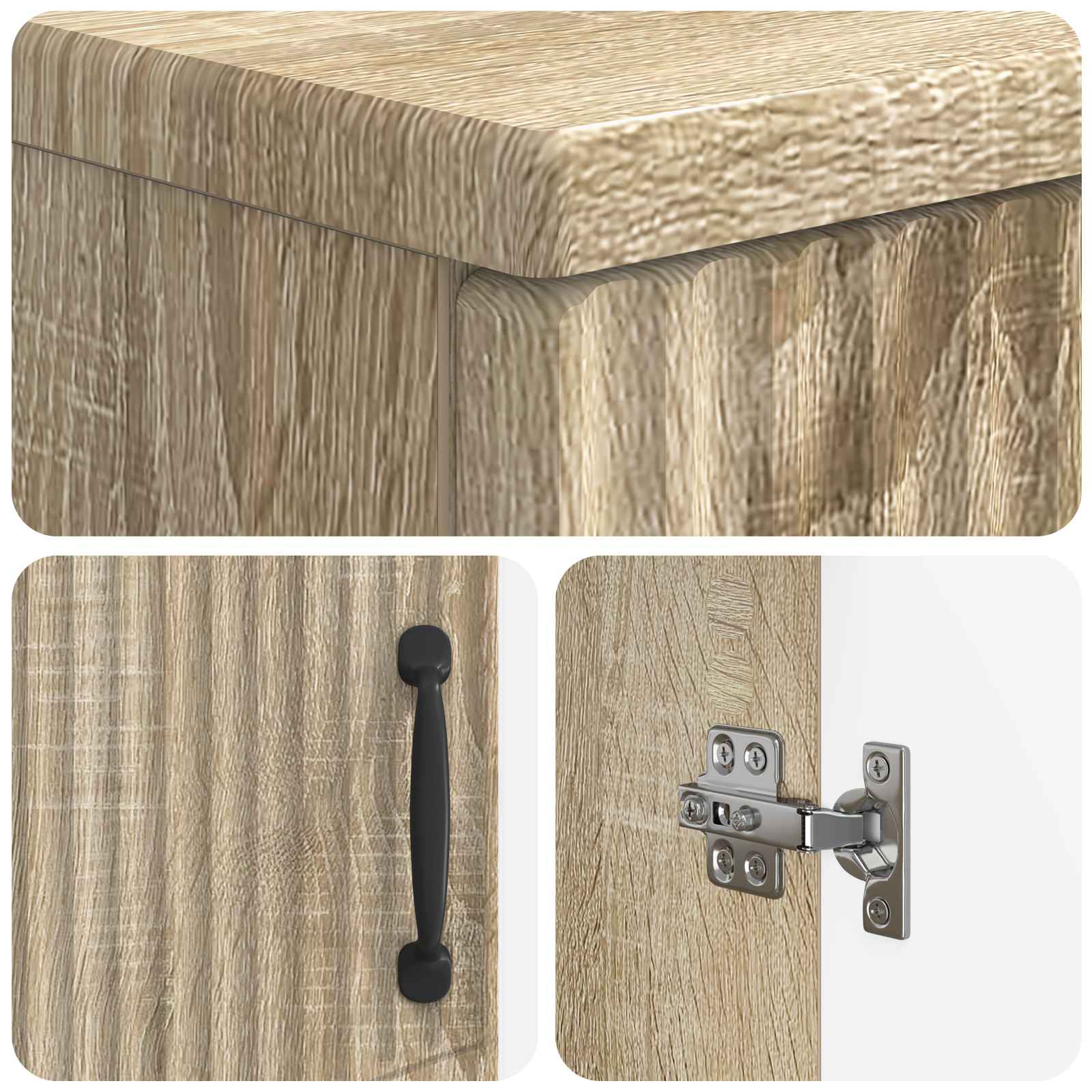Ντουλάπα Νιπτήρα Mπάνιου HOORN Sonoma Δρυς 59,5 x 31,5 x 56 εκ. - Pakobazaar