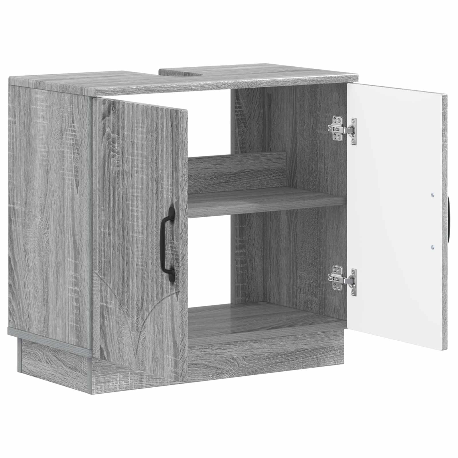 Ντουλάπα Νιπτήρα Mπάνιου HOORN Γκρι Sonoma 59,5 x 31,5 x 56 εκ. - Pakobazaar